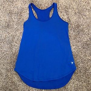 Old Navy Blue Racerback Workout Tank Top